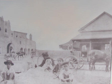 Old mobile, front of Nick Franelich store looking at M&O RR Terminal